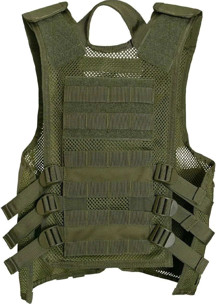 Kid’s Tactical Cross Draw Vest - Olive Drab