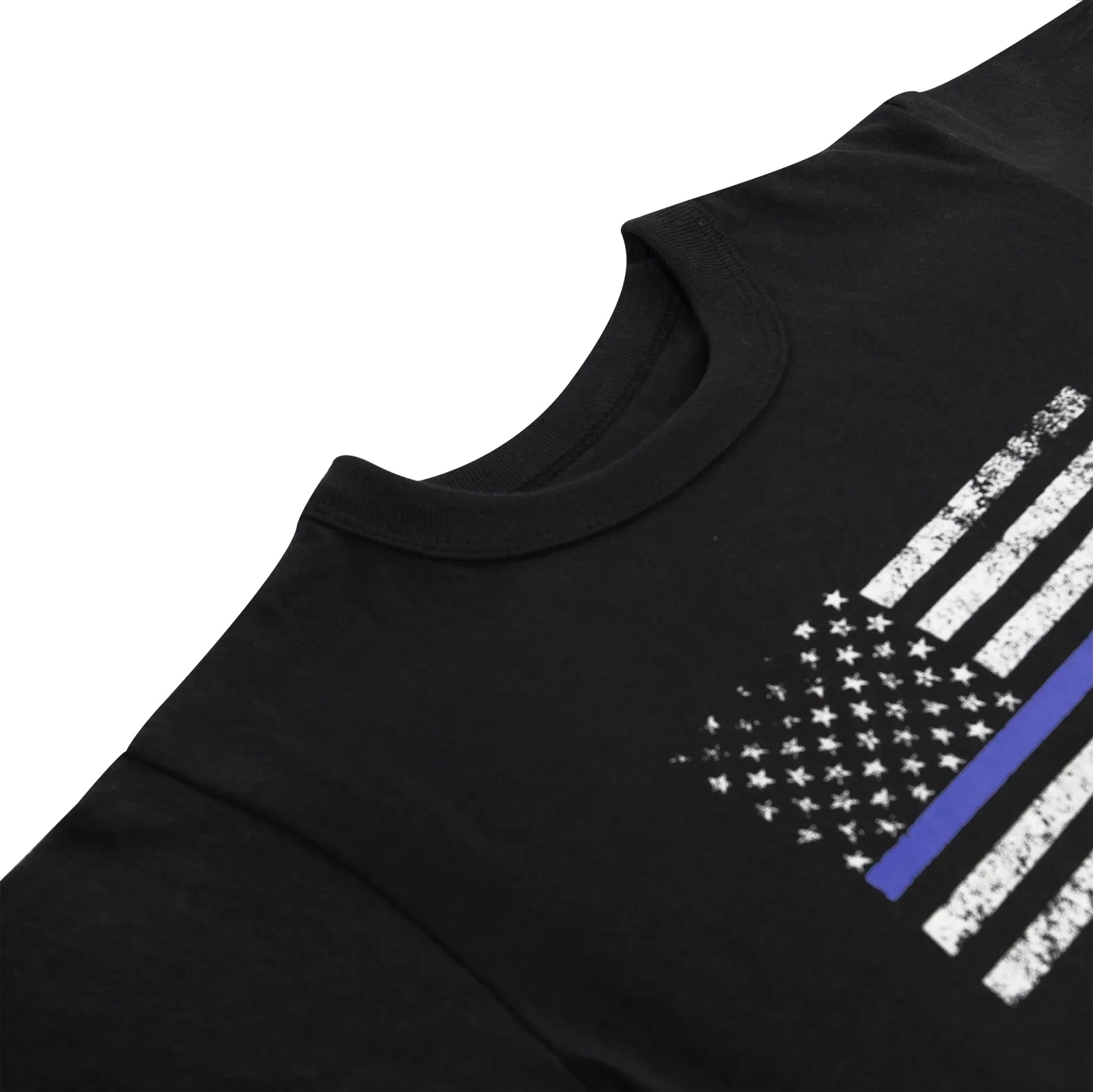 Kids Thin Blue Line us Flag T-shirt - Xs