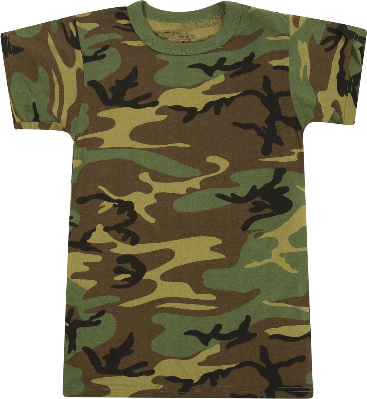 Kids Woodland Camo Heavyweight T-shirt - Xs