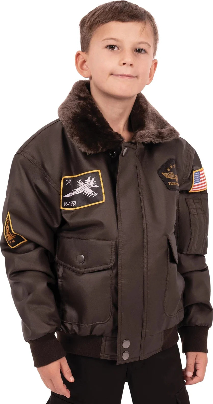 Kids Wwii Aviator Flight Jacket - s