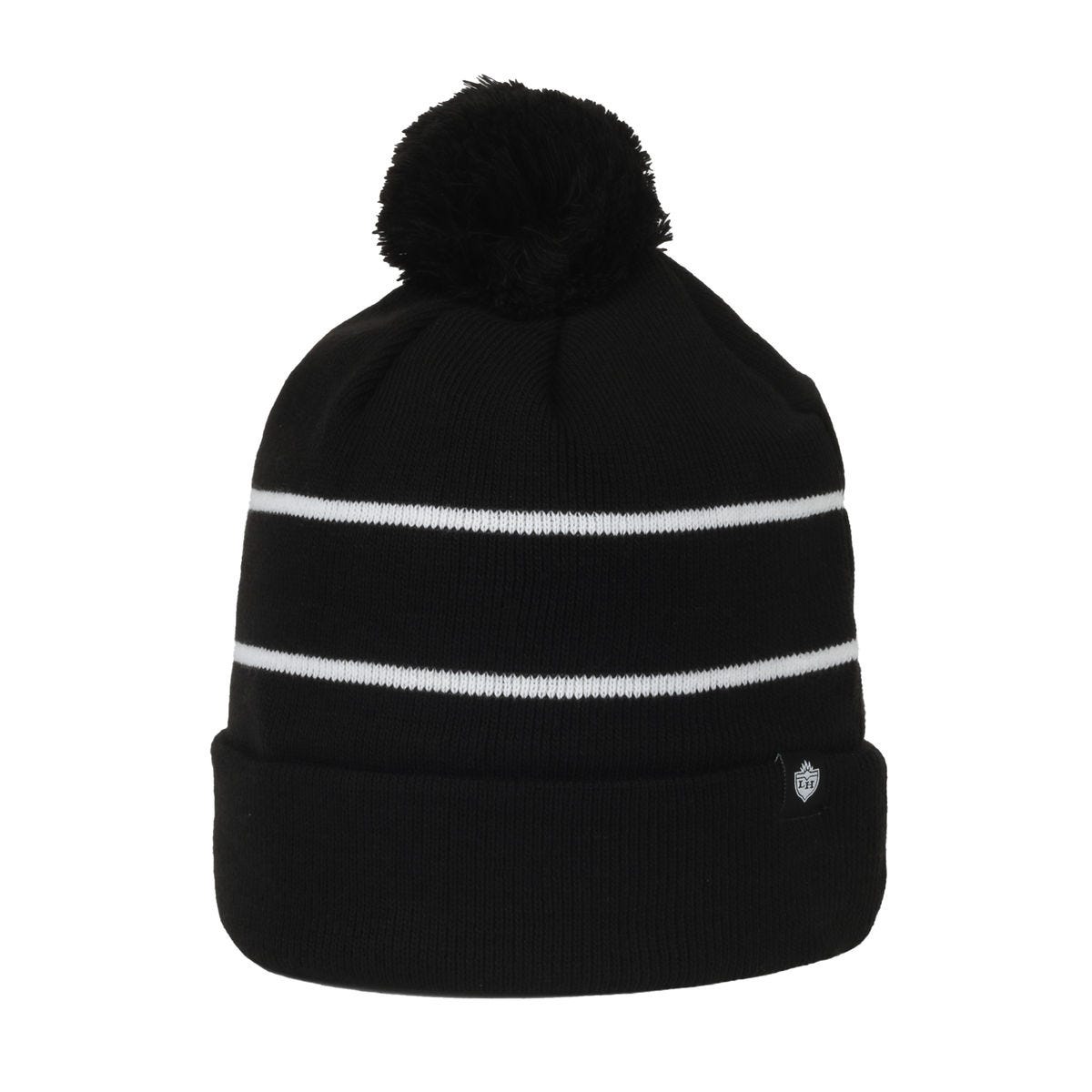 Legendary Headwear KILLINGTON Pom Cuffed Knit Beanie - Black/White