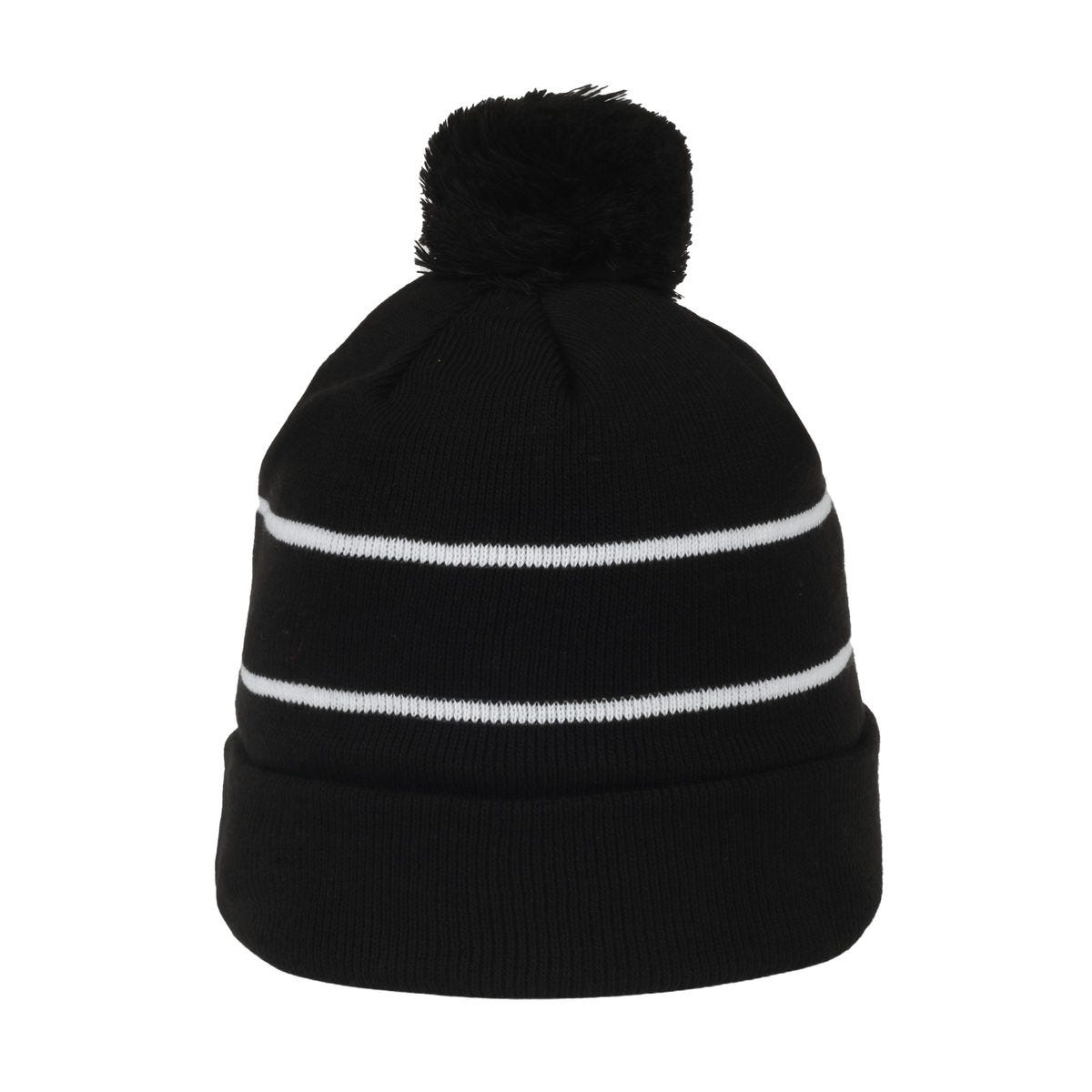 Legendary Headwear KILLINGTON Pom Cuffed Knit Beanie - Black/White