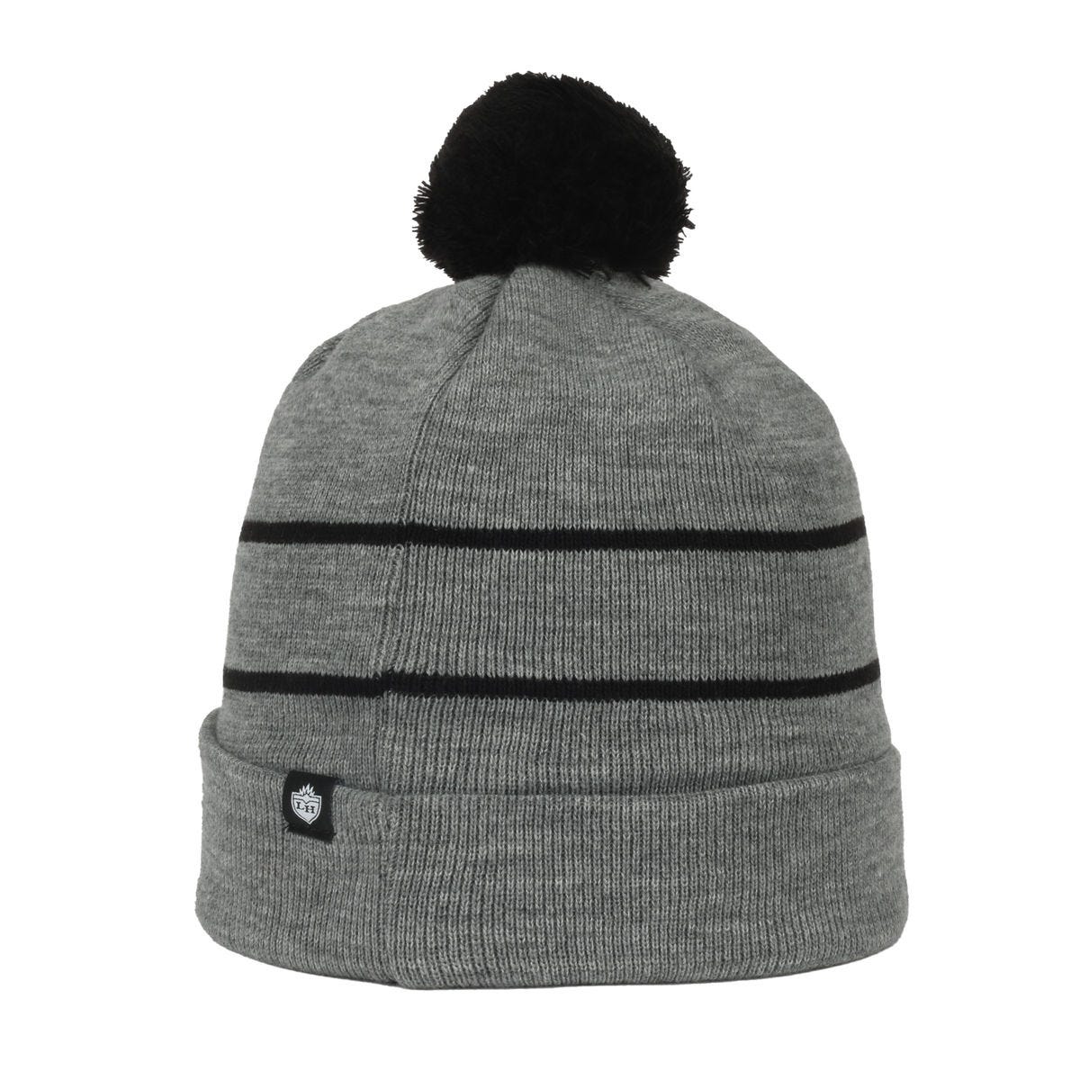 Legendary Headwear KILLINGTON Pom Cuffed Knit Beanie - Heathered Grey/Black