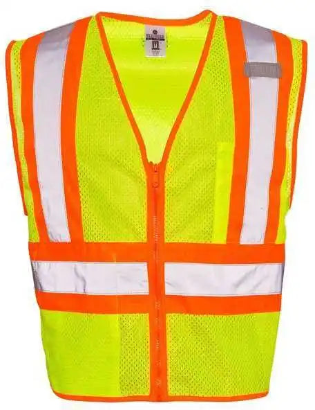 Kishigo 1055 1056 Ultra Cool Contrasting Mesh Vest Lime