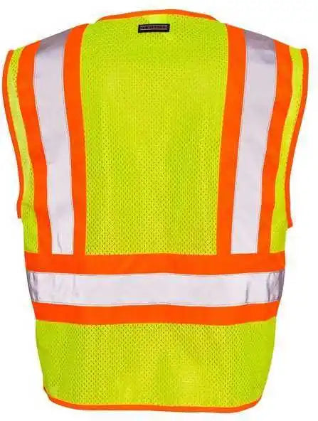 Kishigo 1055 1056 Ultra Cool Contrasting Mesh Vest Lime