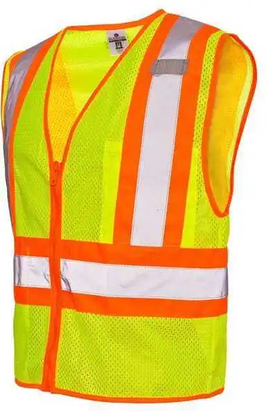 Kishigo 1055 1056 Ultra Cool Contrasting Mesh Vest Lime