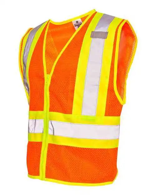 Kishigo 1055 1056 Ultra Cool Contrasting Mesh Vest Orange