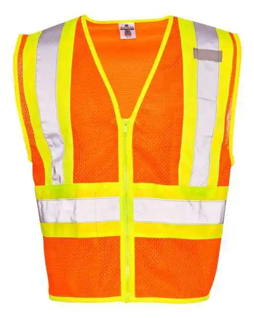 Kishigo 1055 1056 Ultra Cool Contrasting Mesh Vest Orange