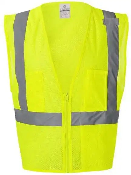 Kishigo 1085 1086 Ultra Cool Mesh Vest with Pockets Lime