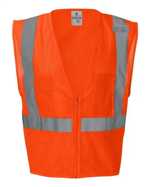 Kishigo 1085 1086 Ultra Cool Mesh Vest with Pockets Orange