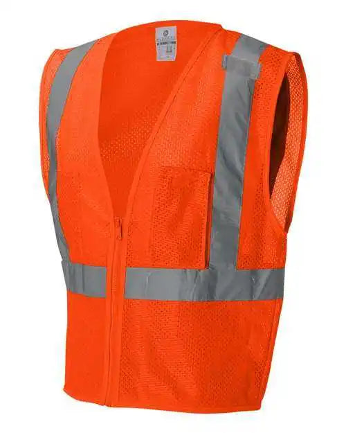 Kishigo 1085 1086 Ultra Cool Mesh Vest with Pockets Orange