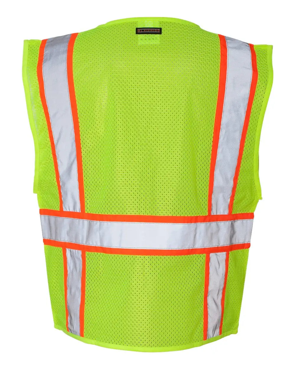 Kishigo 1163-1164 Ultra-cool Solid Front Vest with Mesh Back - Lime