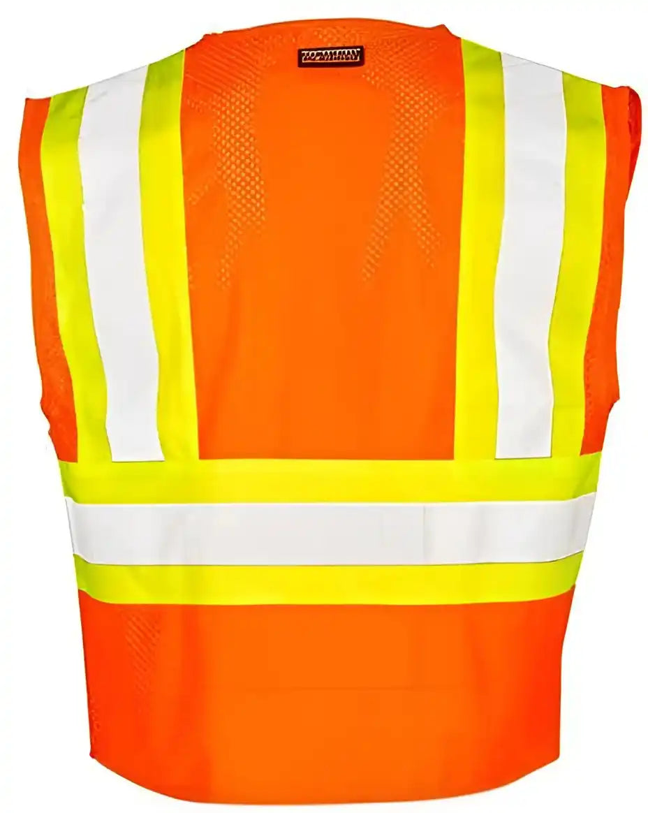 Kishigo 1174-1176 Contrasting Mesh Breakaway Vest - Orange