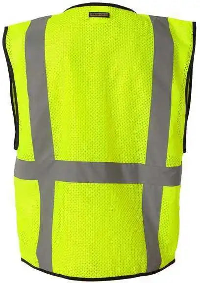 Kishigo 1191 1192 Economy Mesh 6 Pocket Vest Lime