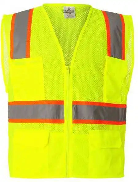 Kishigo 1195 1196 Ultra Cool Multi Pocket Vest Lime