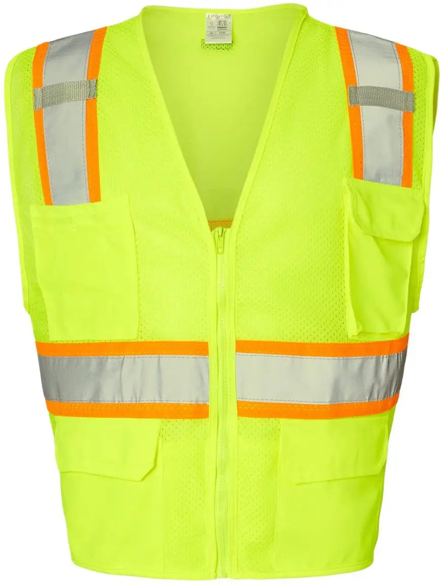 Kishigo 1195-1196 Ultra-cool™ Multi-pocket Vest - Lime - s