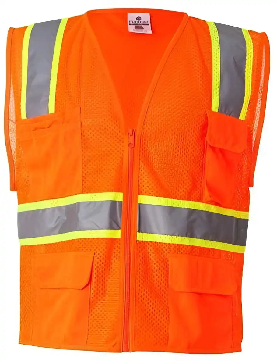 Kishigo 1195 1196 Ultra Cool Multi Pocket Vest Orange
