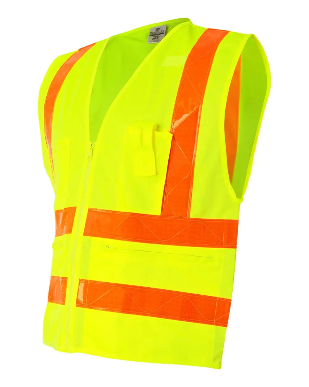 Kishigo 1197-1198 Prismatic Hydrowick-lite Multi Zipper Vest - Lime - s