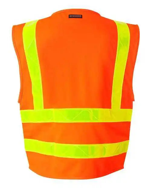 Kishigo 1197 1198 Prismatic Hydrowick Lite Multi Zipper Vest Orange