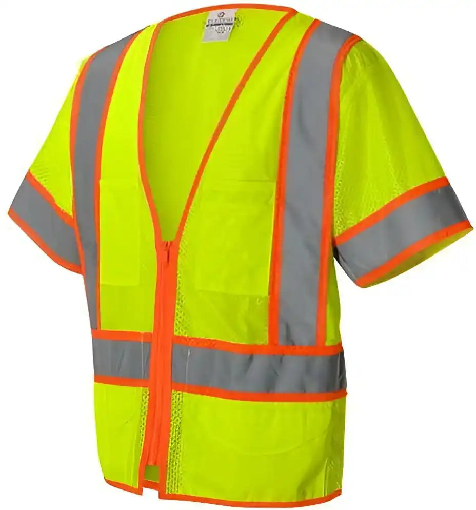Kishigo 1242 1243 Ultra Cool Six Pocket Mesh Surveyors Vest Lime