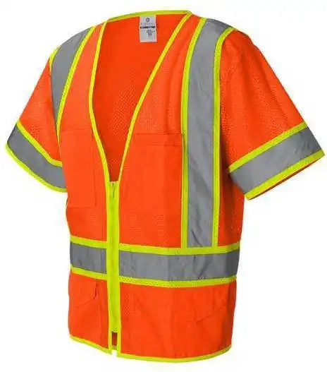 Kishigo 1242 1243 Ultra Cool Six Pocket Mesh Surveyors Vest Orange