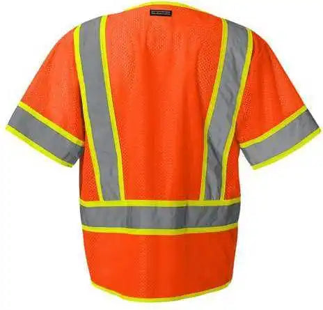 Kishigo 1242 1243 Ultra Cool Six Pocket Mesh Surveyors Vest Orange