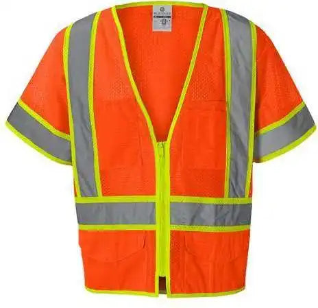 Kishigo 1242 1243 Ultra Cool Six Pocket Mesh Surveyors Vest Orange