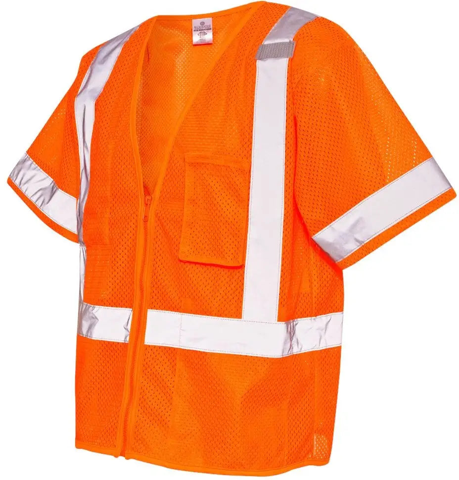 Kishigo 1264-1265 Class 3 Economy Vest - Orange - Forest / m