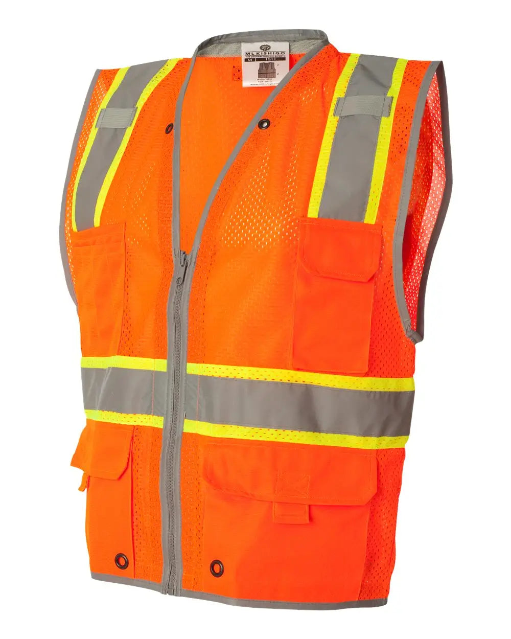 Kishigo 1510-1511 Premium Brilliant Series Heavy-duty Class 2 Vest - Orange