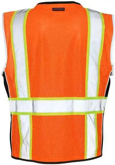 Kishigo 1513 1514 Premium Black Series Heavy Duty Vest Orange