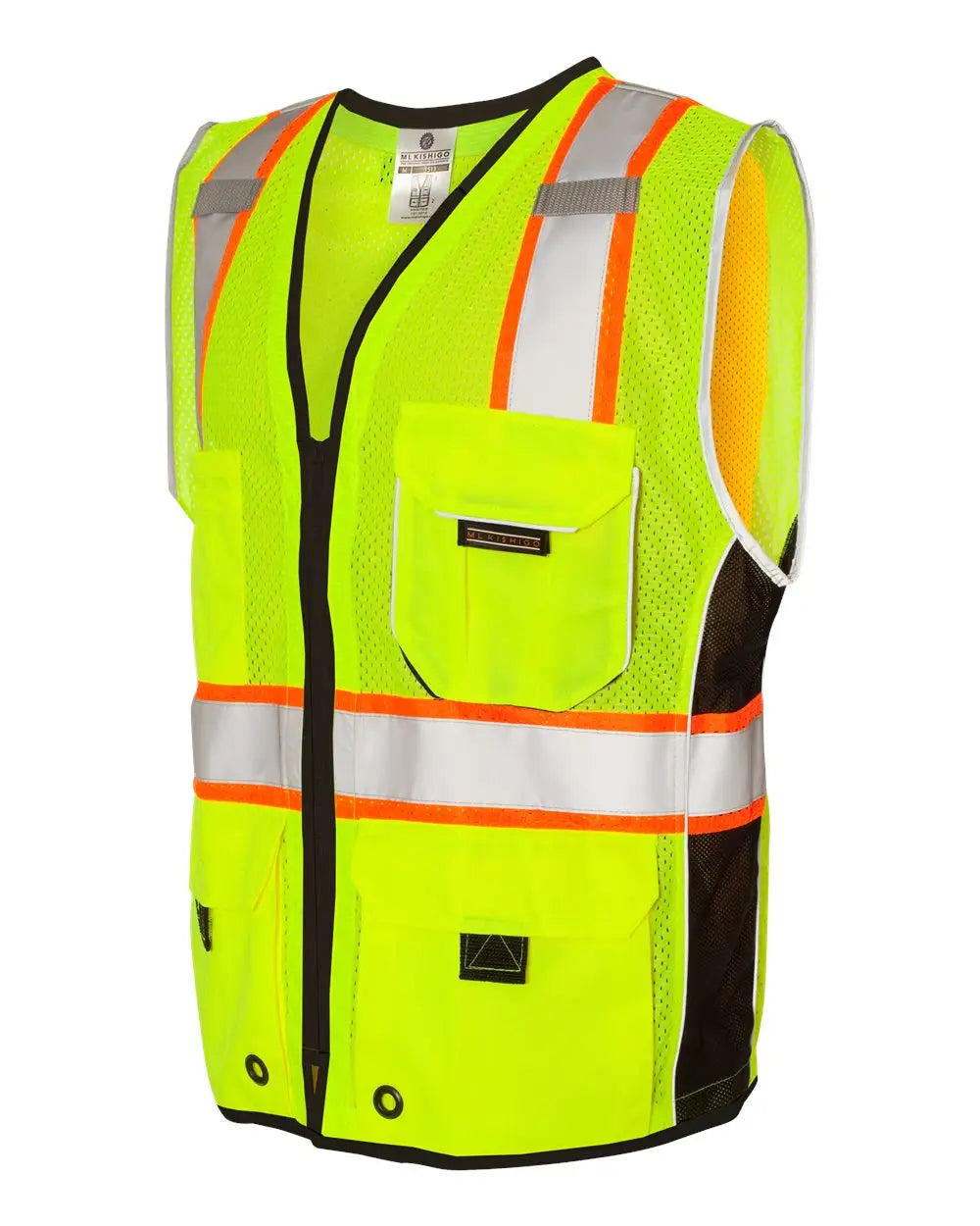 Kishigo 1513-1514 Premium Black Series® Heavy-duty Vest - Lime - m
