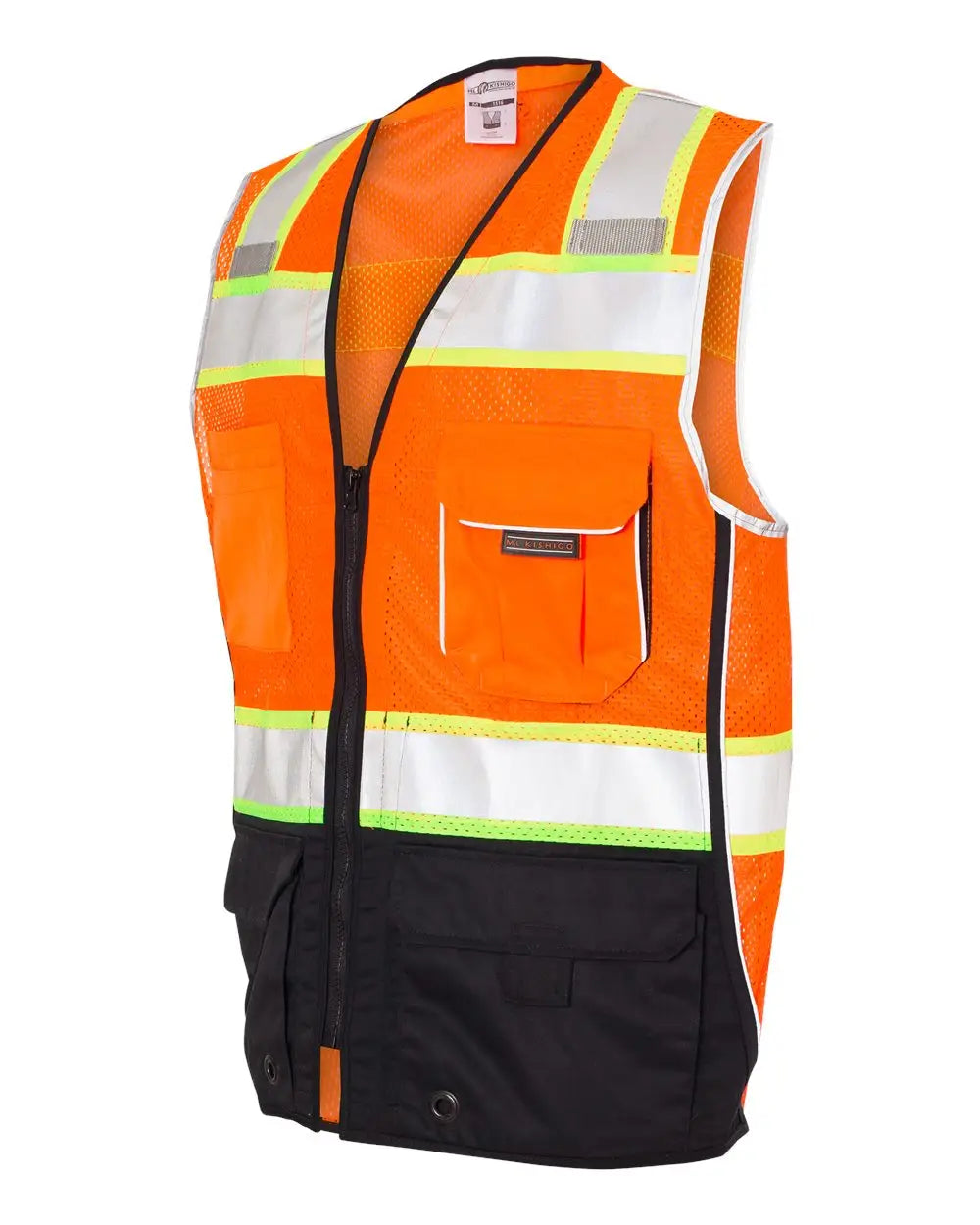 Kishigo 1515-1516 Premium Black Series Bottom Class 2 Vest - Orange