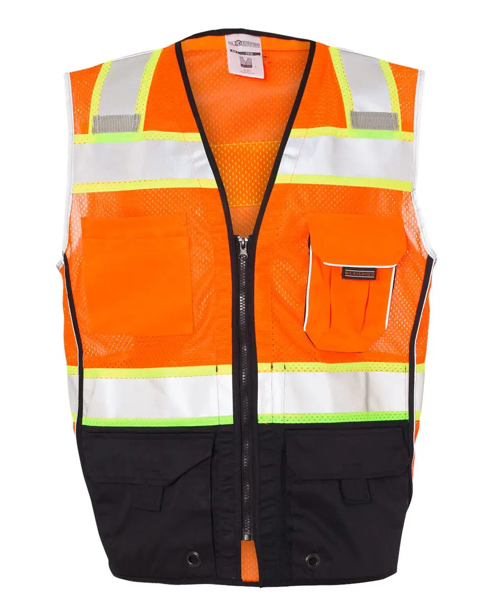 Kishigo 1515-1516 Premium Black Series Bottom Class 2 Vest - Orange