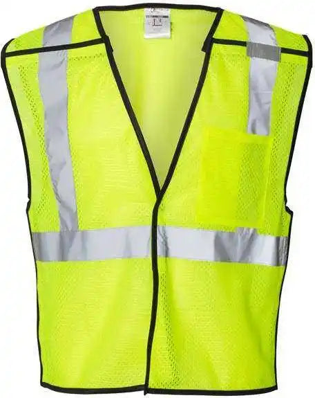 Kishigo 1535-1536 One-pocket Breakaway Vest - Lime