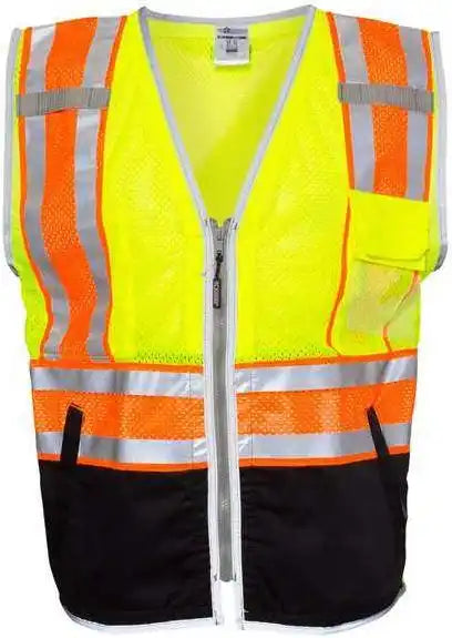 Kishigo 1543 1544 Premium Brilliant Series Ultimate Reflective Vest Lime