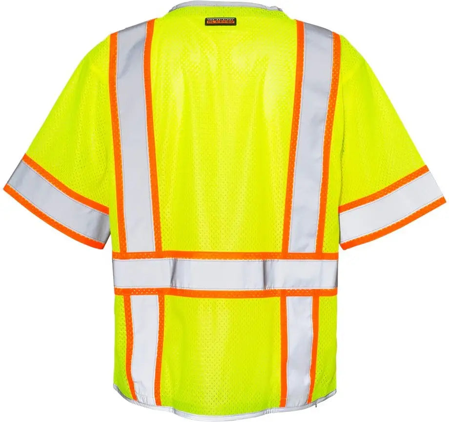 Kishigo 1550-1551 Premium Brilliant Series Heavy Duty Class 3 Vest - Lime
