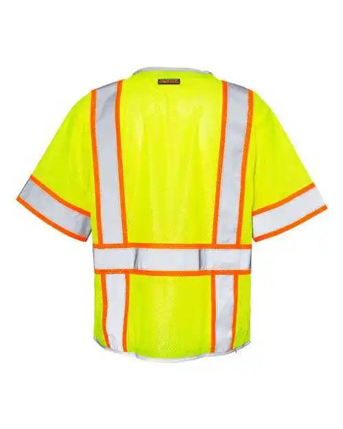 Kishigo 1550-1551 Premium Brilliant Series Heavy Duty Class 3 Vest - Lime