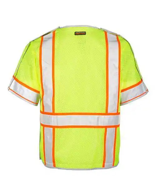 Kishigo 1552-1553b Premium Brilliant Series Breakaway Class 3 Vest - Lime