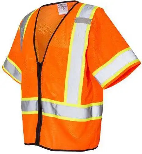 Kishigo 1565-1566 Class 3 Mesh Zippered Vest - Orange