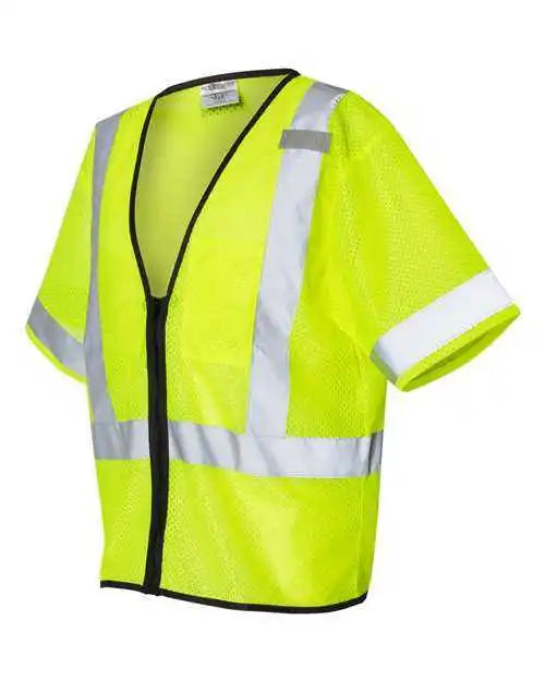 Kishigo 1567-1568 Economy Single Pocket Zipper Vest - Lime