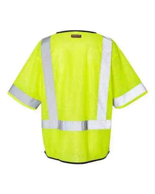 Kishigo 1567-1568 Economy Single Pocket Zipper Vest - Lime