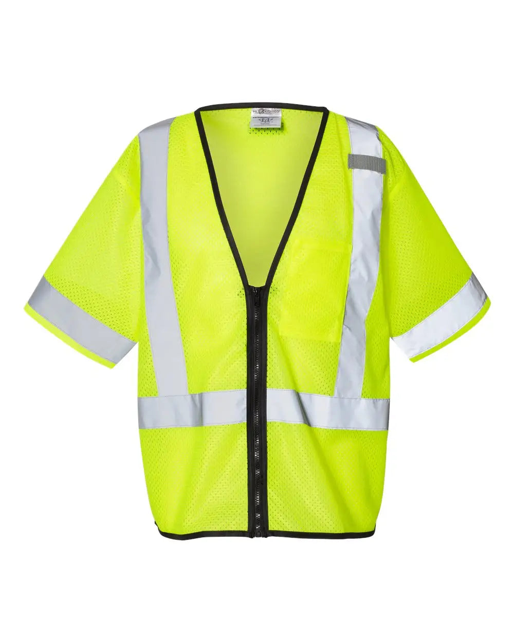 Kishigo 1567-1568 Economy Single Pocket Zipper Vest - Lime / S/m