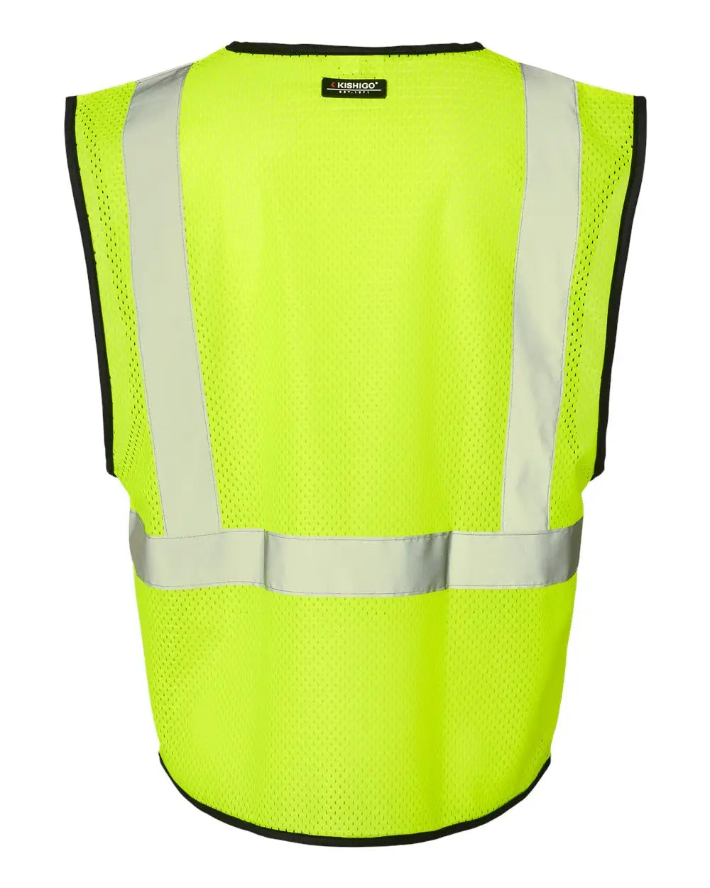 Kishigo 1571-1572 Hook-and-loop Mesh Vest - Lime