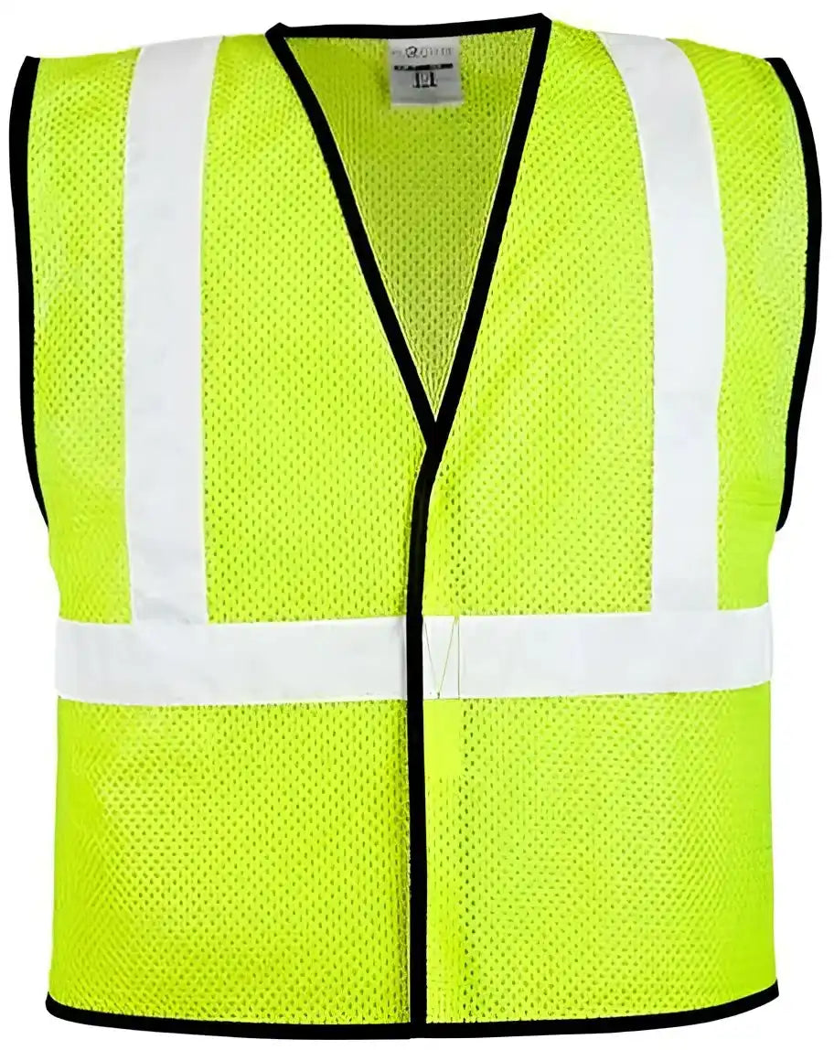 Kishigo 1571 1572 Hook & Loop Mesh Vest Lime
