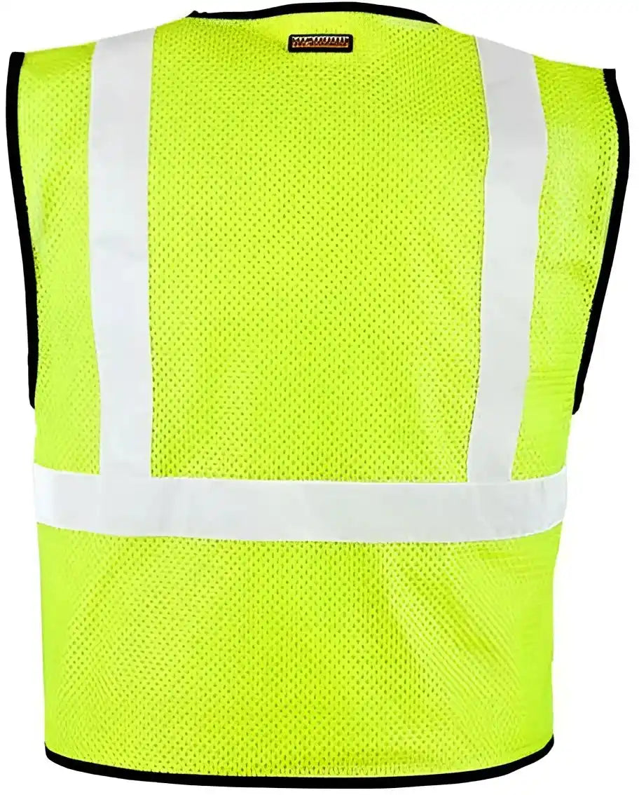 Kishigo 1571 1572 Hook & Loop Mesh Vest Lime