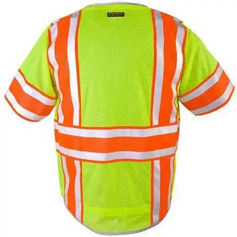 Kishigo 1573-1574 Premium Brilliant Series Ultimate Reflective Class 3 Vest - Lime