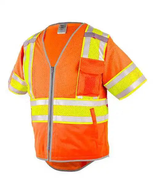 Kishigo 1573-1574 Premium Brilliant Series Ultimate Reflective Class 3 Vest - Orange