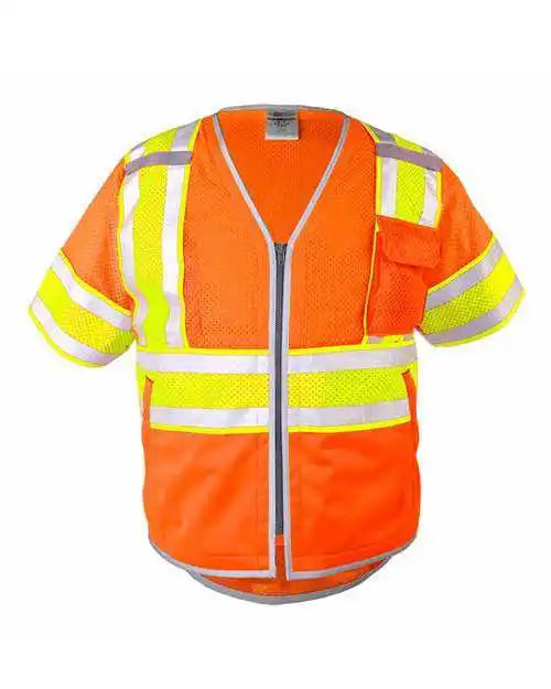 Kishigo 1573-1574 Premium Brilliant Series Ultimate Reflective Class 3 Vest - Orange