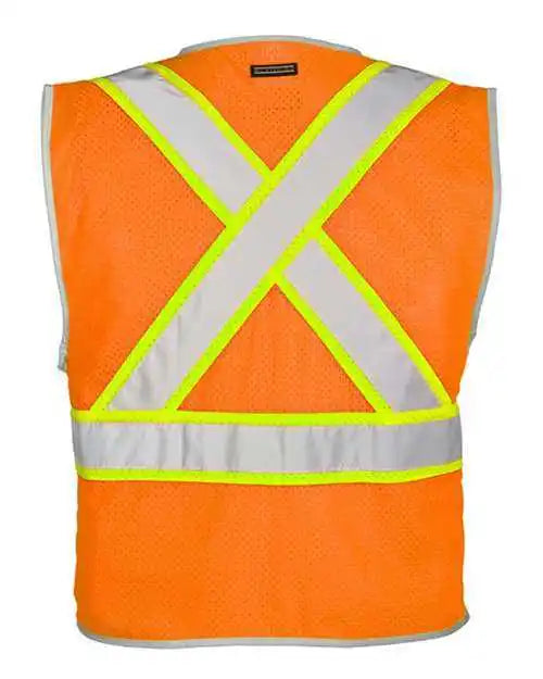 Kishigo 1576-1577 Premium Brilliant Series x Back Dual Compliant Vest - Orange