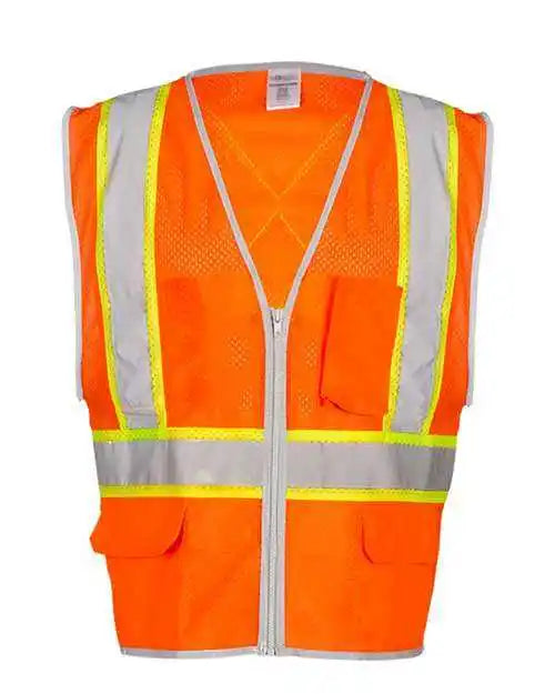 Kishigo 1576-1577 Premium Brilliant Series x Back Dual Compliant Vest - Orange